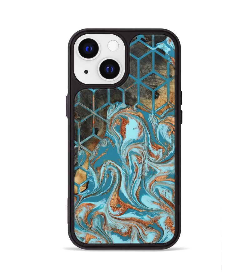 iPhone 13 Wood Phone Case - Velvet (Pattern, 801905)