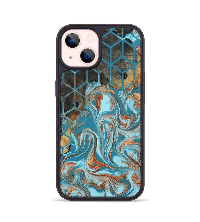 iPhone 14 Wood Phone Case - Velvet (Pattern, 801905)