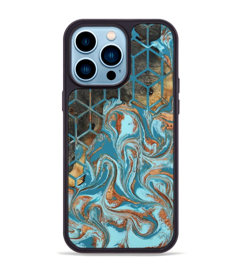 iPhone 14 Pro Max Wood Phone Case - Velvet (Pattern, 801905)