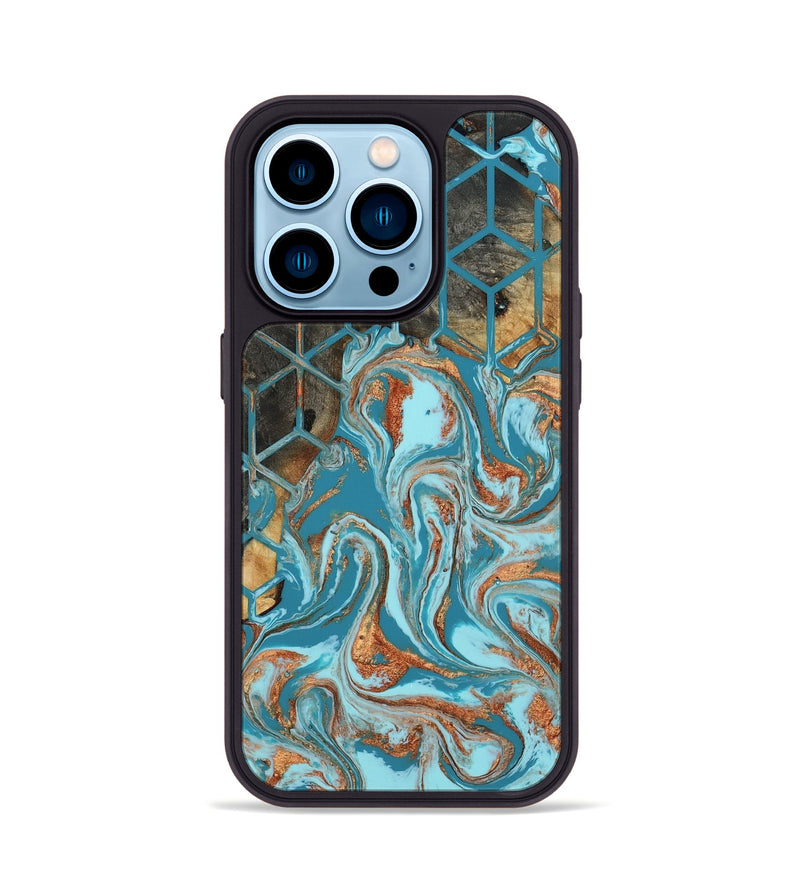 iPhone 14 Pro Wood Phone Case - Velvet (Pattern, 801905)