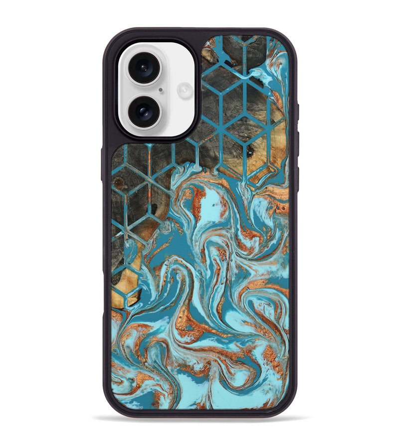 iPhone 16 Plus Wood Phone Case - Velvet (Pattern, 801905)