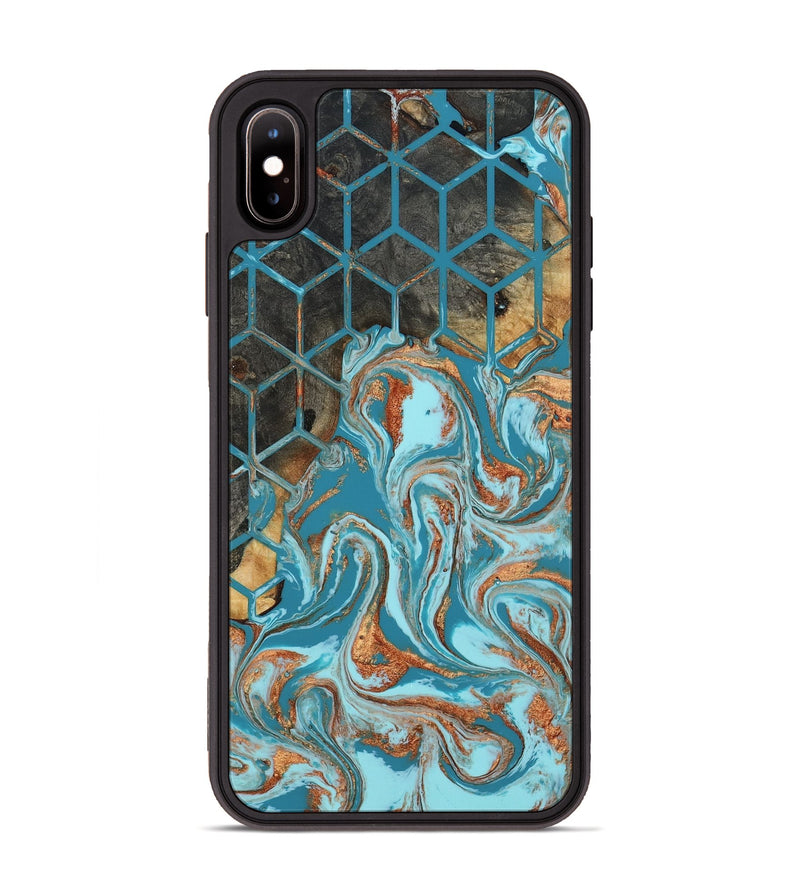 iPhone Xs Max Wood Phone Case - Velvet (Pattern, 801905)