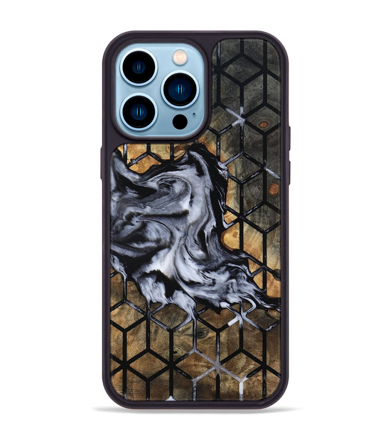iPhone 14 Pro Max Wood Phone Case - Dominic (Pattern, 801906)