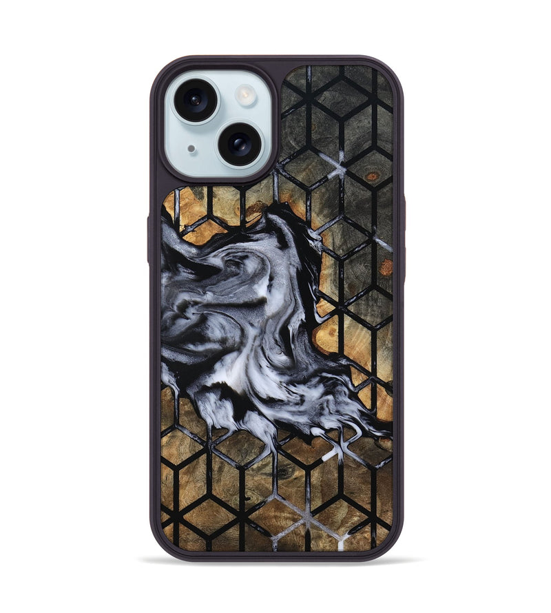 iPhone 15 Wood Phone Case - Dominic (Pattern, 801906)