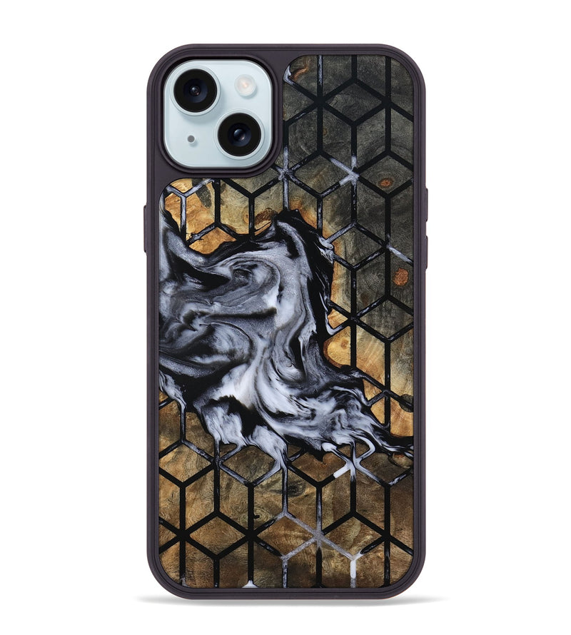 iPhone 15 Plus Wood Phone Case - Dominic (Pattern, 801906)