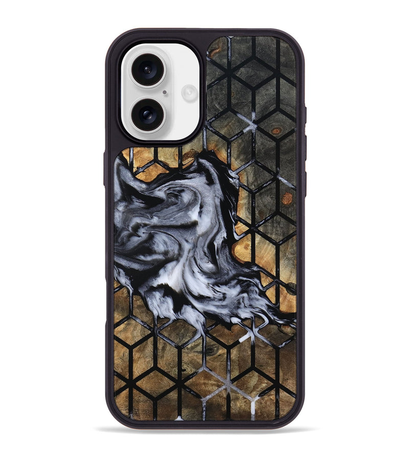 iPhone 16 Plus Wood Phone Case - Dominic (Pattern, 801906)