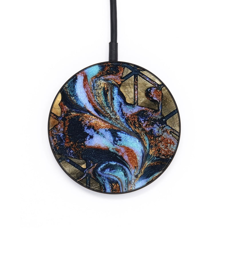 Circle Wood Wireless Charger - Solana (Pattern, 801907)