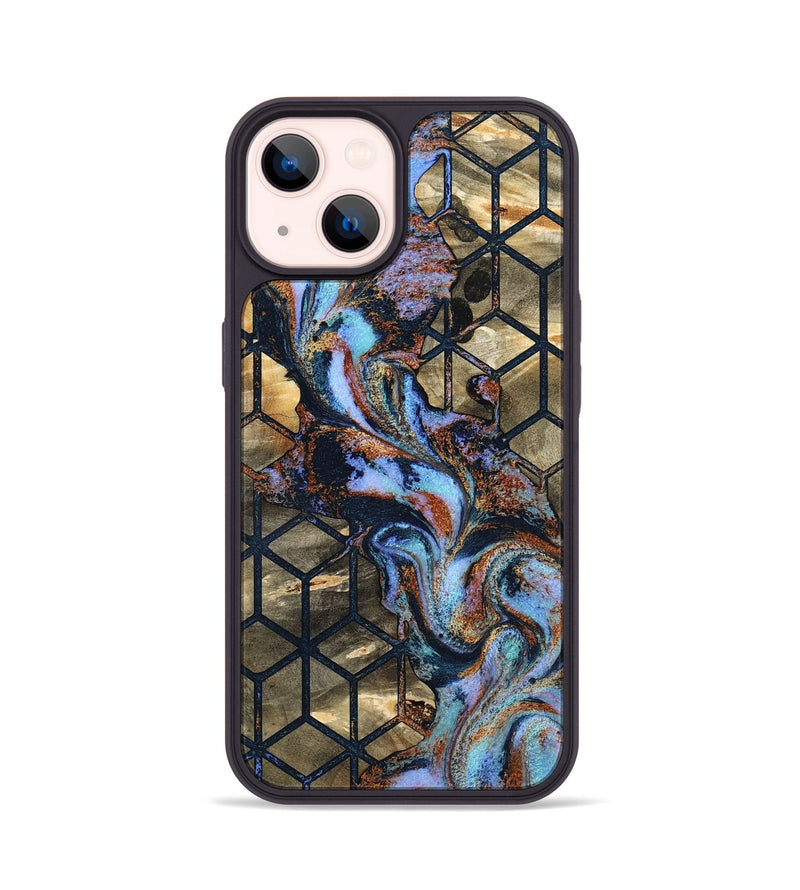 iPhone 14 Wood Phone Case - Solana (Pattern, 801907)