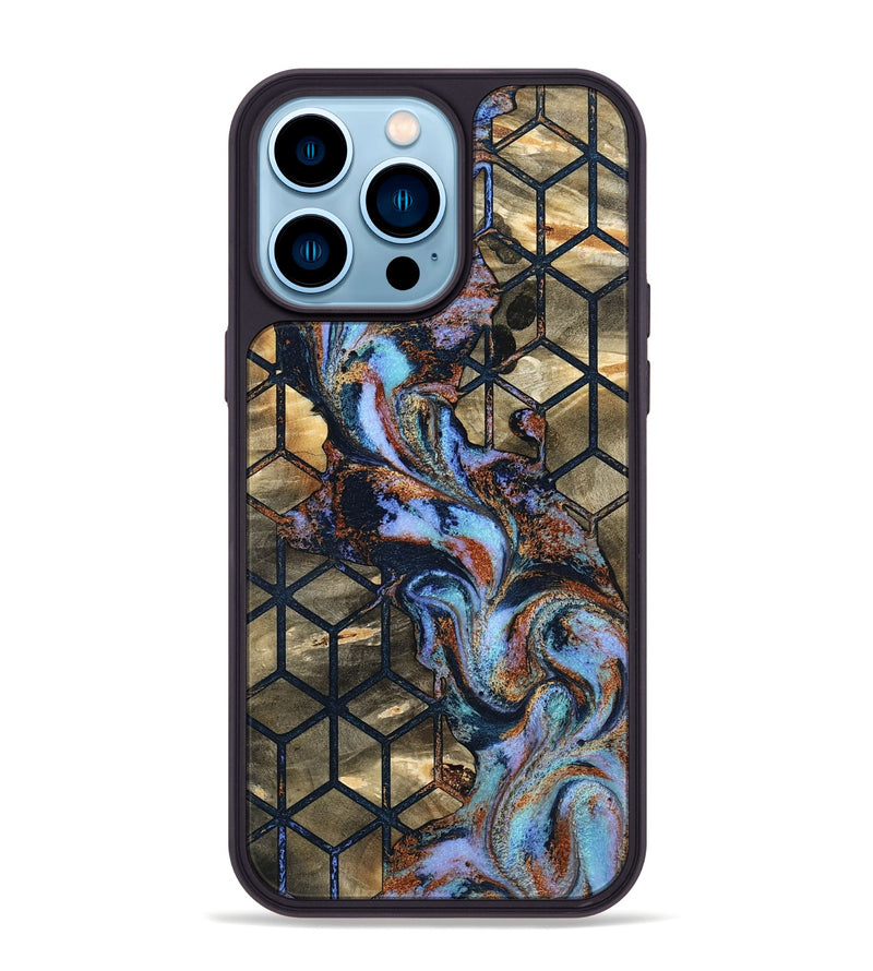 iPhone 14 Pro Max Wood Phone Case - Solana (Pattern, 801907)