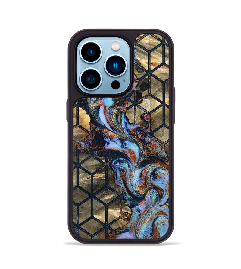 iPhone 14 Pro Wood Phone Case - Solana (Pattern, 801907)