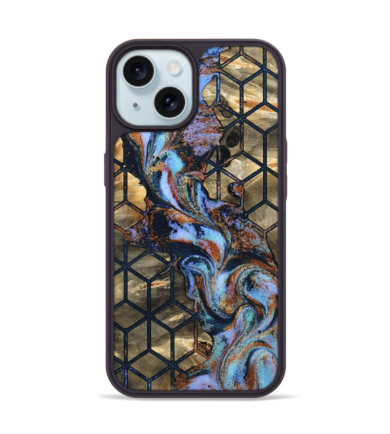 iPhone 15 Wood Phone Case - Solana (Pattern, 801907)