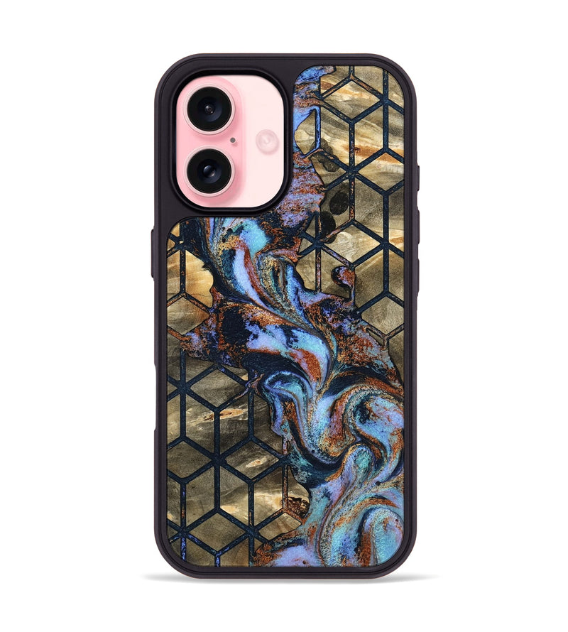 iPhone 16 Wood Phone Case - Solana (Pattern, 801907)