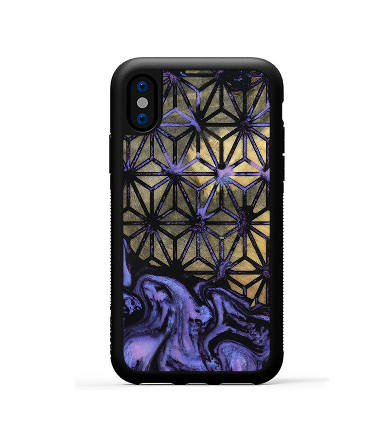 iPhone Xs Wood Phone Case - Naya (Pattern, 801908)