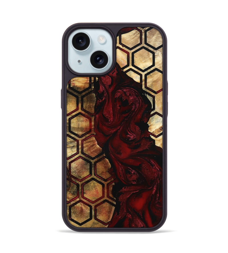 iPhone 15 Wood Phone Case - Shyla (Pattern, 801909)