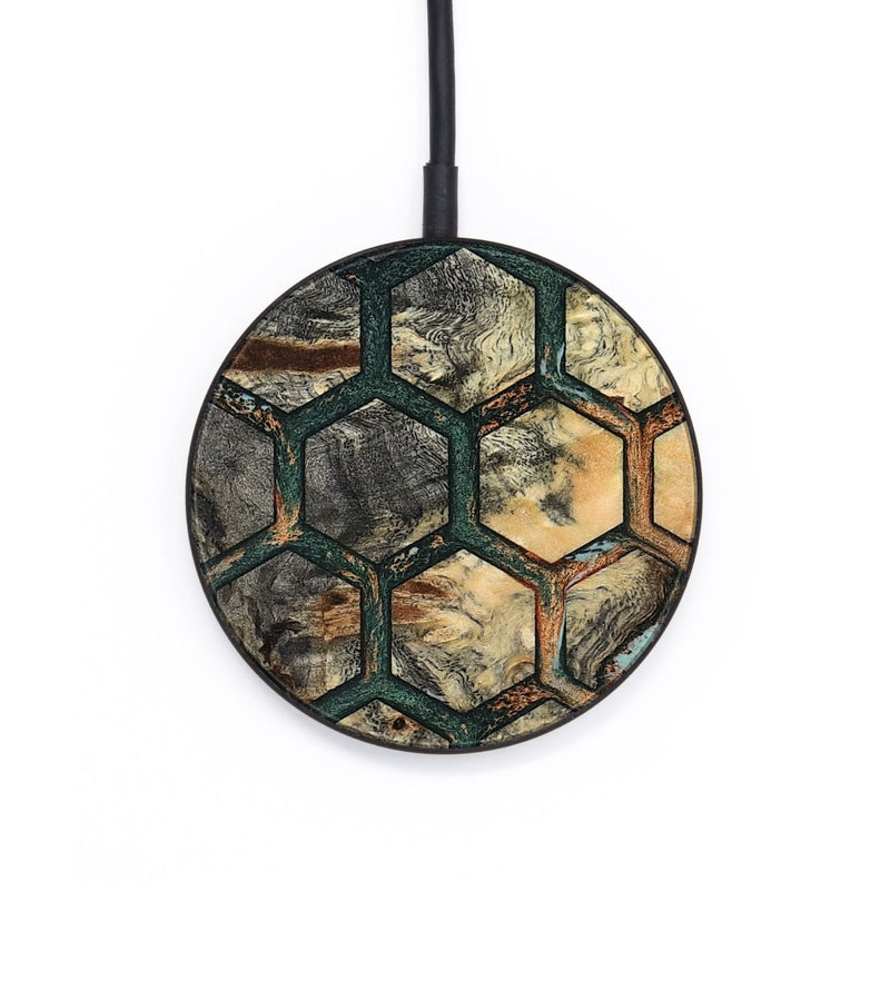 Circle Wood Wireless Charger - Micaela (Pattern, 801910)