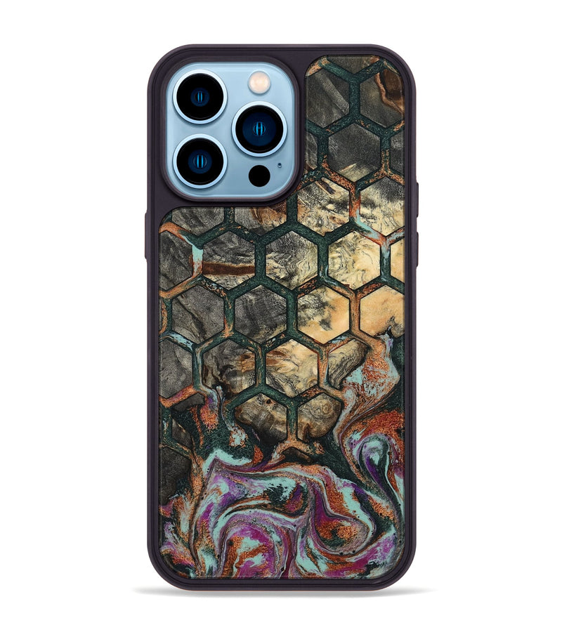 iPhone 14 Pro Max Wood Phone Case - Micaela (Pattern, 801910)