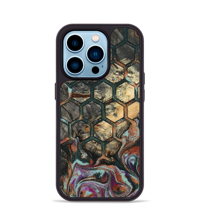 iPhone 14 Pro Wood Phone Case - Micaela (Pattern, 801910)