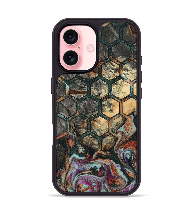 iPhone 16 Wood Phone Case - Micaela (Pattern, 801910)