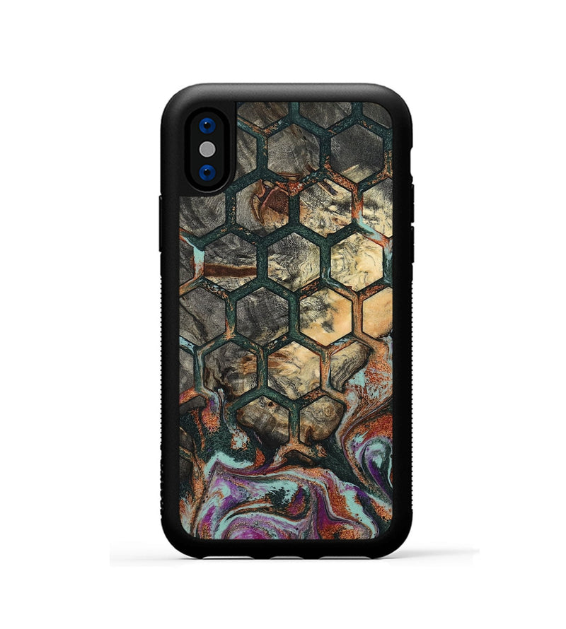 iPhone Xs Wood Phone Case - Micaela (Pattern, 801910)
