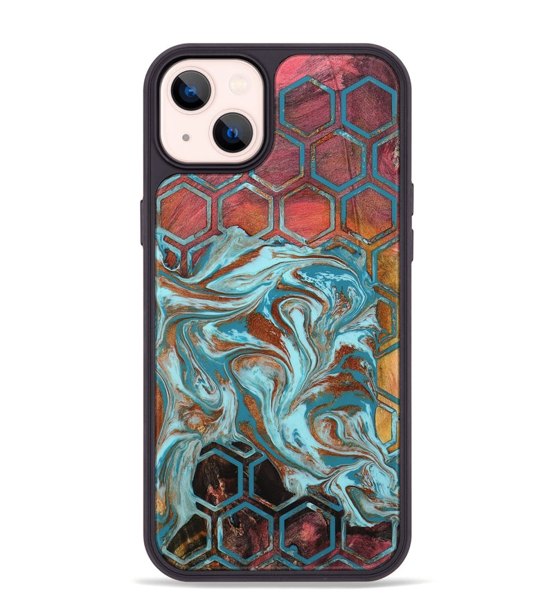 iPhone 14 Plus Wood Phone Case - Rosanna (Pattern, 801911)