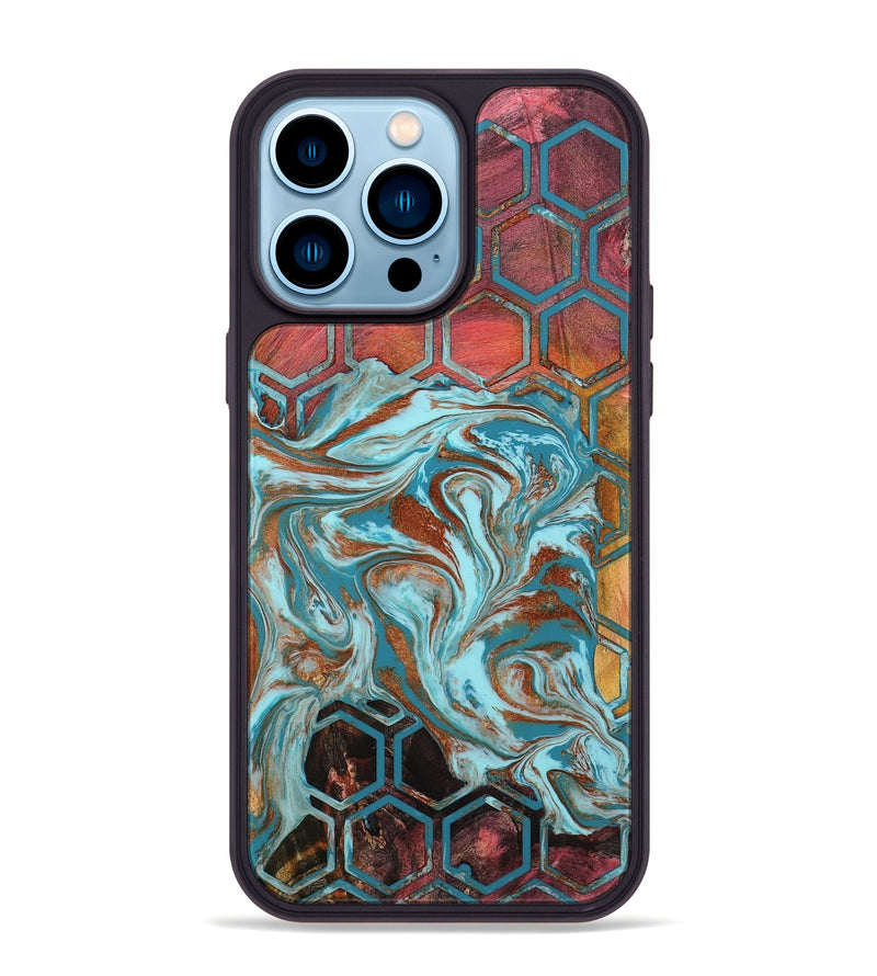 iPhone 14 Pro Max Wood Phone Case - Rosanna (Pattern, 801911)