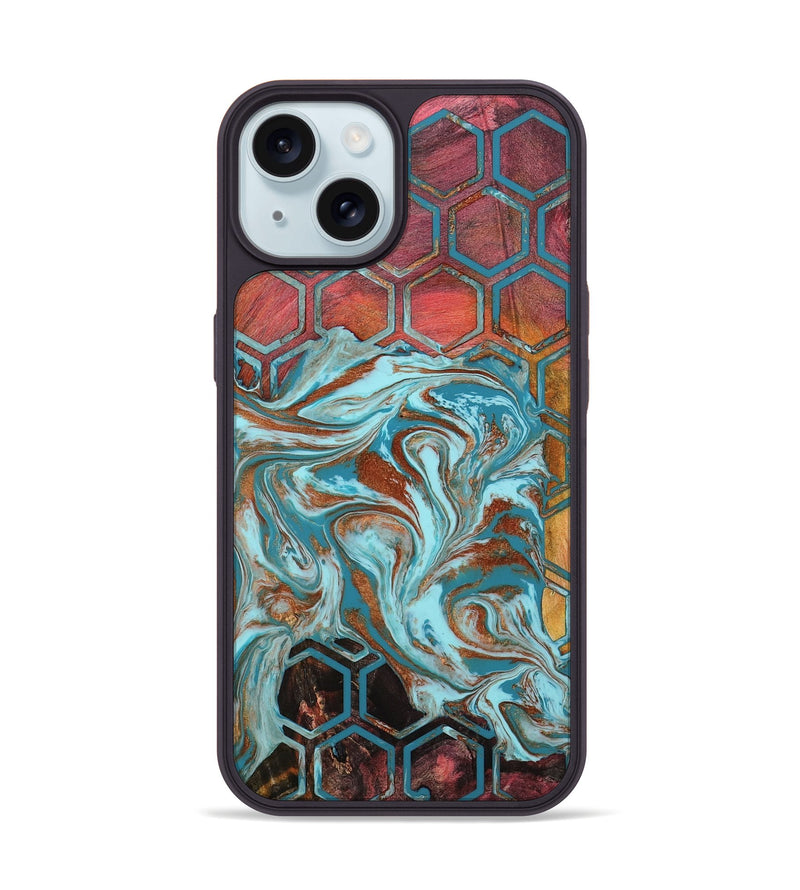 iPhone 15 Wood Phone Case - Rosanna (Pattern, 801911)