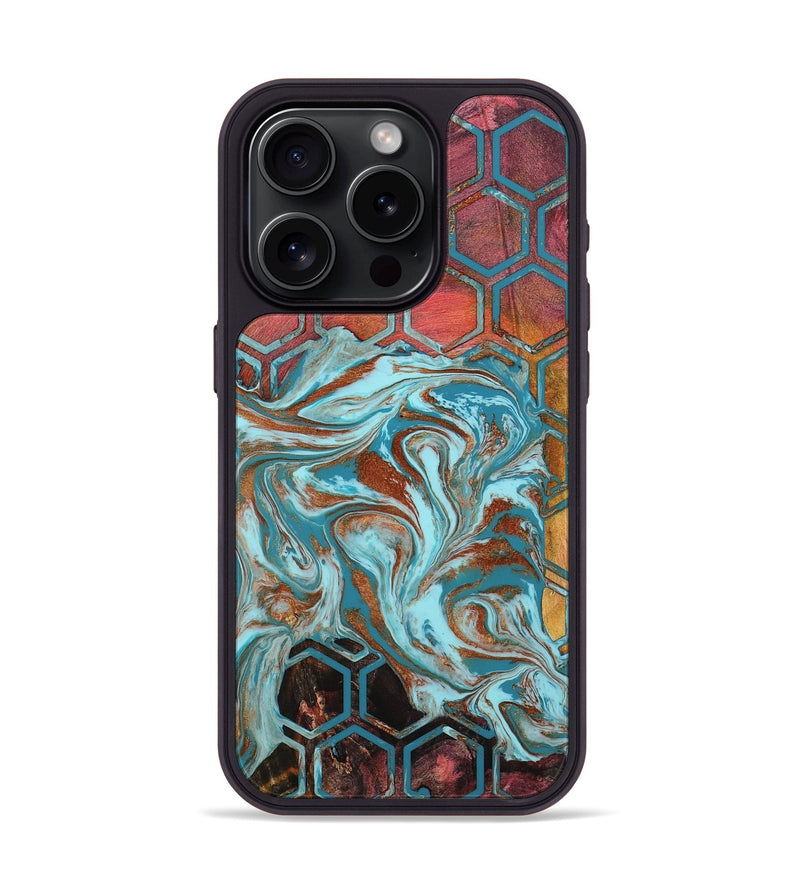 iPhone 15 Pro Wood Phone Case - Rosanna (Pattern, 801911)
