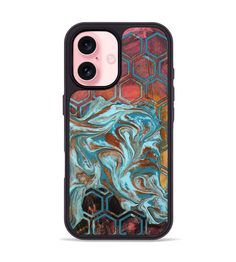 iPhone 16 Wood Phone Case - Rosanna (Pattern, 801911)