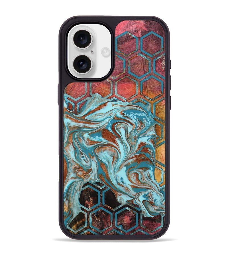 iPhone 16 Plus Wood Phone Case - Rosanna (Pattern, 801911)