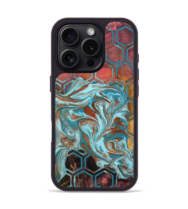 iPhone 16 Pro Wood Phone Case - Rosanna (Pattern, 801911)