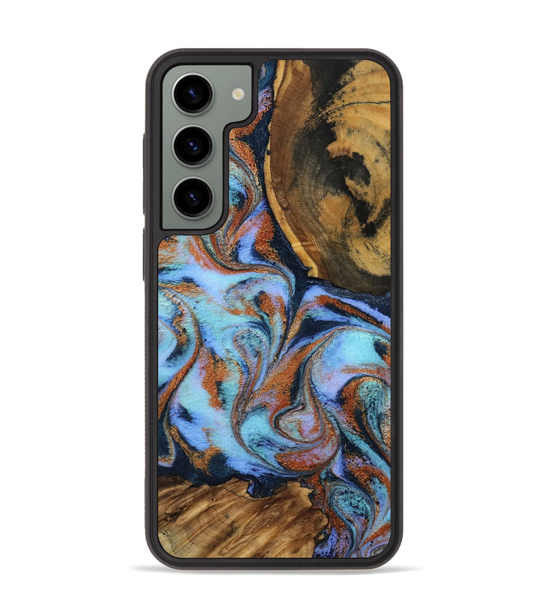 Galaxy S23 Plus Wood Phone Case - Gunnar (Teal & Gold, 801915)