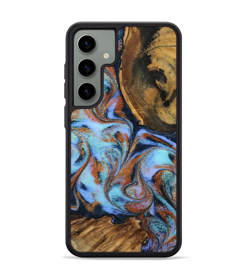 Galaxy S24 Plus Wood Phone Case - Gunnar (Teal & Gold, 801915)