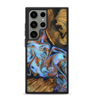 Galaxy S24 Ultra Wood Phone Case - Gunnar (Teal & Gold, 801915)