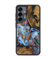 Galaxy S25 Plus Wood Phone Case - Gunnar (Teal & Gold, 801915)