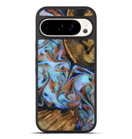 Pixel 10 Pro XL Wood Phone Case - Gunnar (Teal & Gold, 801915)