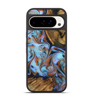 Pixel 9 Wood Phone Case - Gunnar (Teal & Gold, 801915)