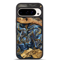 Pixel 10 Pro XL Wood Phone Case - Yael (Teal & Gold, 801917)