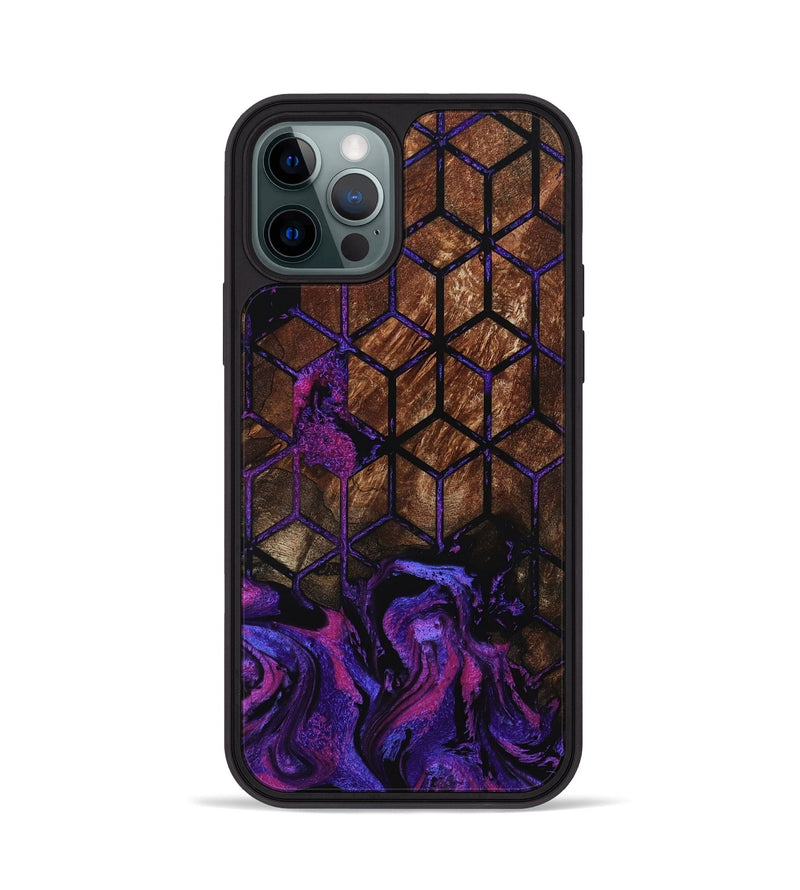 iPhone 12 Pro Wood Phone Case - Meir (Pattern, 801920)