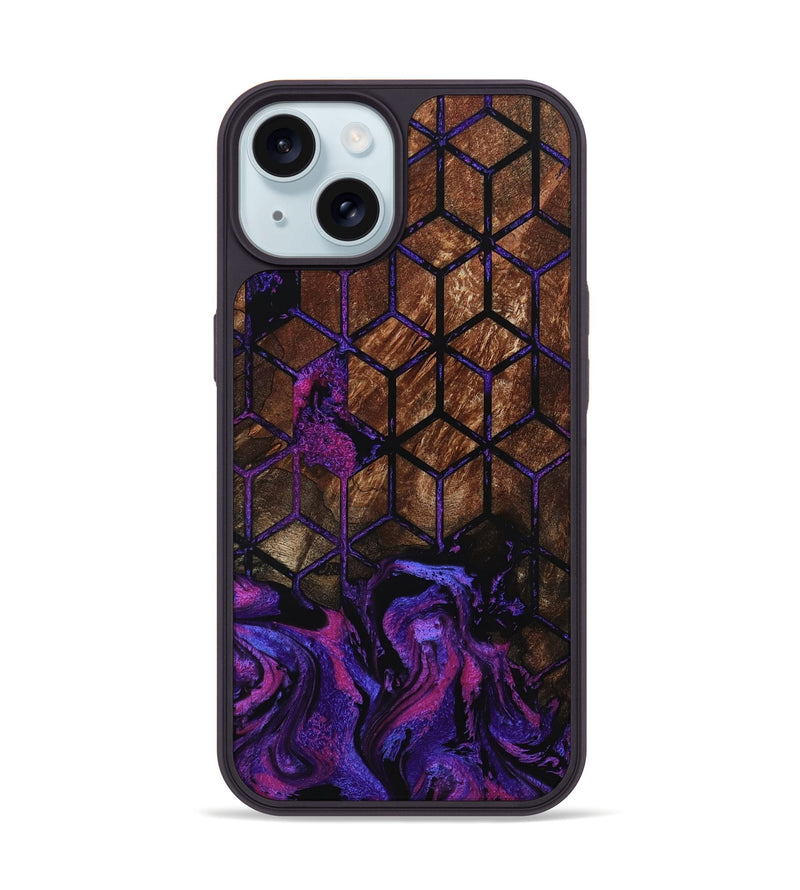 iPhone 15 Wood Phone Case - Meir (Pattern, 801920)