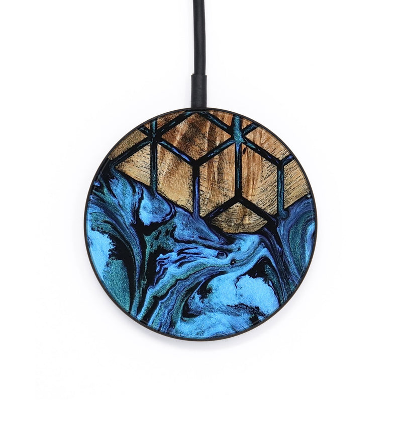 Circle Wood Wireless Charger - Caden (Pattern, 801921)