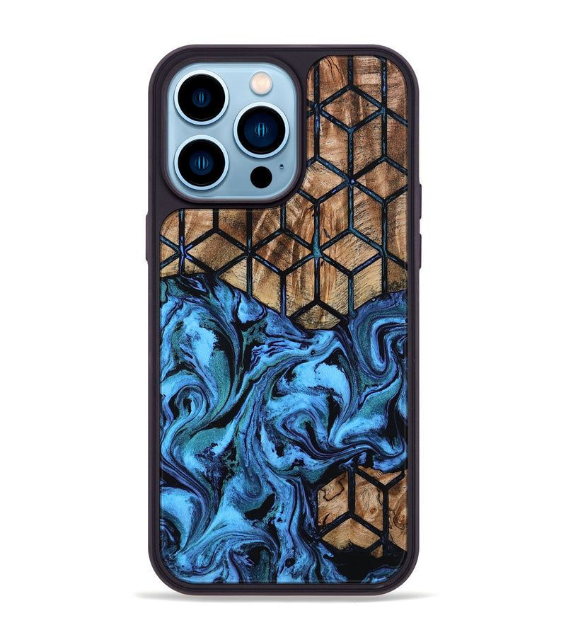 iPhone 14 Pro Max Wood Phone Case - Caden (Pattern, 801921)