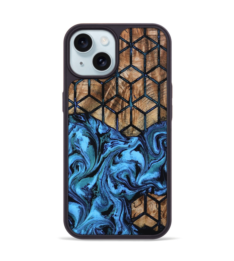 iPhone 15 Wood Phone Case - Caden (Pattern, 801921)