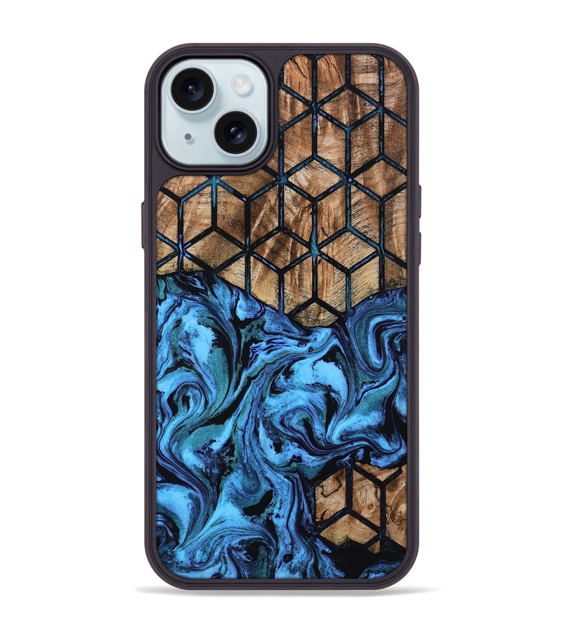 iPhone 15 Plus Wood Phone Case - Caden (Pattern, 801921)