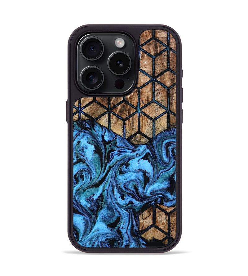 iPhone 15 Pro Wood Phone Case - Caden (Pattern, 801921)