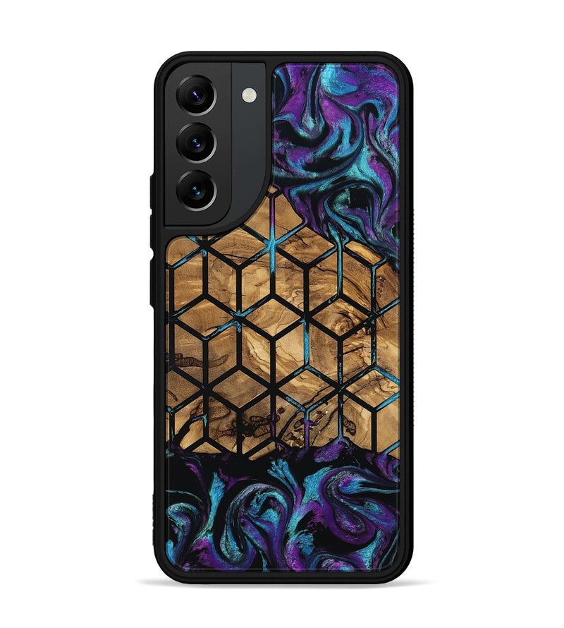 Galaxy S22 Plus Wood Phone Case - Diamond (Pattern, 801922)