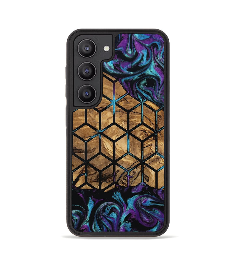 Galaxy S23 Wood Phone Case - Diamond (Pattern, 801922)