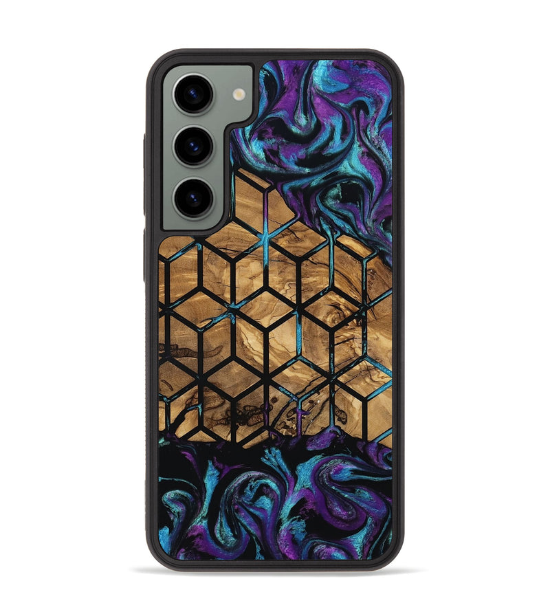 Galaxy S23 Plus Wood Phone Case - Diamond (Pattern, 801922)