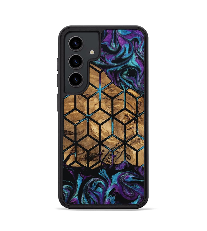 Galaxy S24 Wood Phone Case - Diamond (Pattern, 801922)