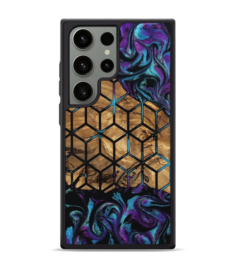 Galaxy S24 Ultra Wood Phone Case - Diamond (Pattern, 801922)