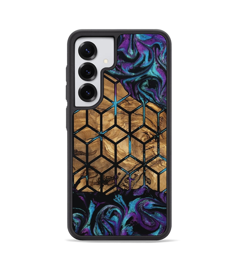 Galaxy S25 Wood Phone Case - Diamond (Pattern, 801922)